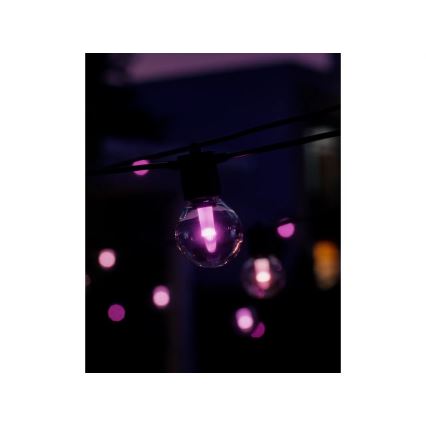 Philips - LED RGBW regulējama āra virtene Hue FESTAVIA 10xLED 7m IP65