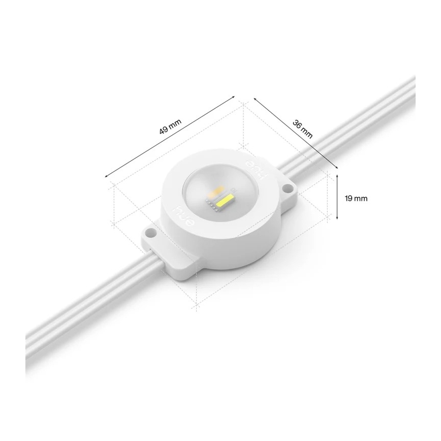 Philips - LED RGBW āra virtene Hue FESTAVIA ar regulējamu spilgtumu 32xLED 18m 1000-20000K IP65