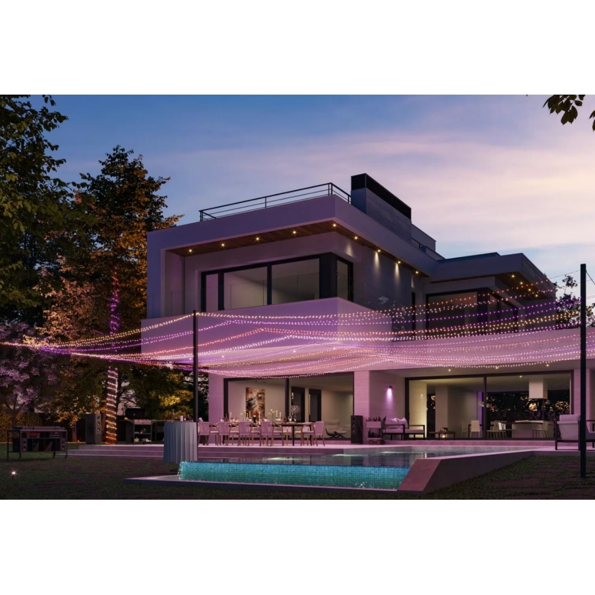 Philips - LED RGBW regulējama āra virtene HUE WHITE AND COLOR AMBIANCE 500xLED 44,4 m 2000-6500K IP54