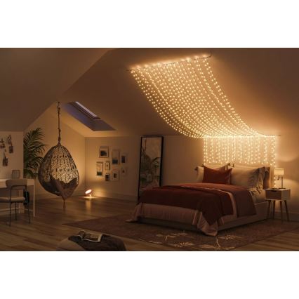 Philips - LED RGBW regulējama āra virtene HUE WHITE AND COLOR AMBIANCE 500xLED 44,4 m 2000-6500K IP54
