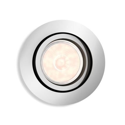Philips - LED RGBW dimmējams iebūvējamais griestu gaismeklis DONEGAL 1xGU10/4,8W/230V + tālvadības pults