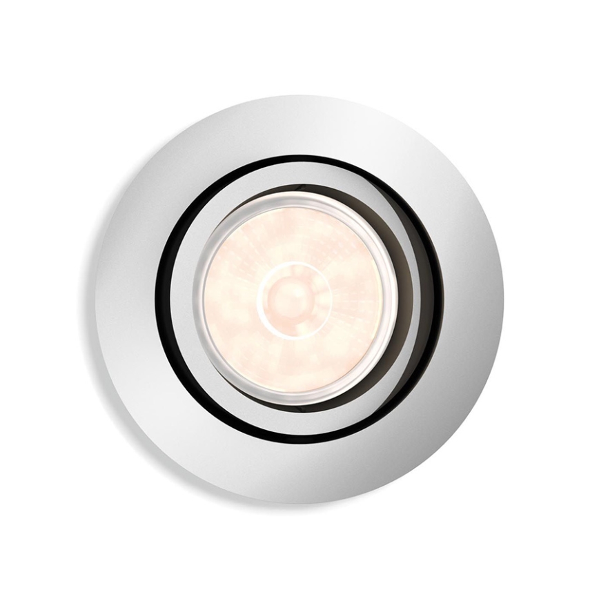Philips - LED RGBW dimmējams iebūvējamais griestu gaismeklis DONEGAL 1xGU10/4,8W/230V + tālvadības pults