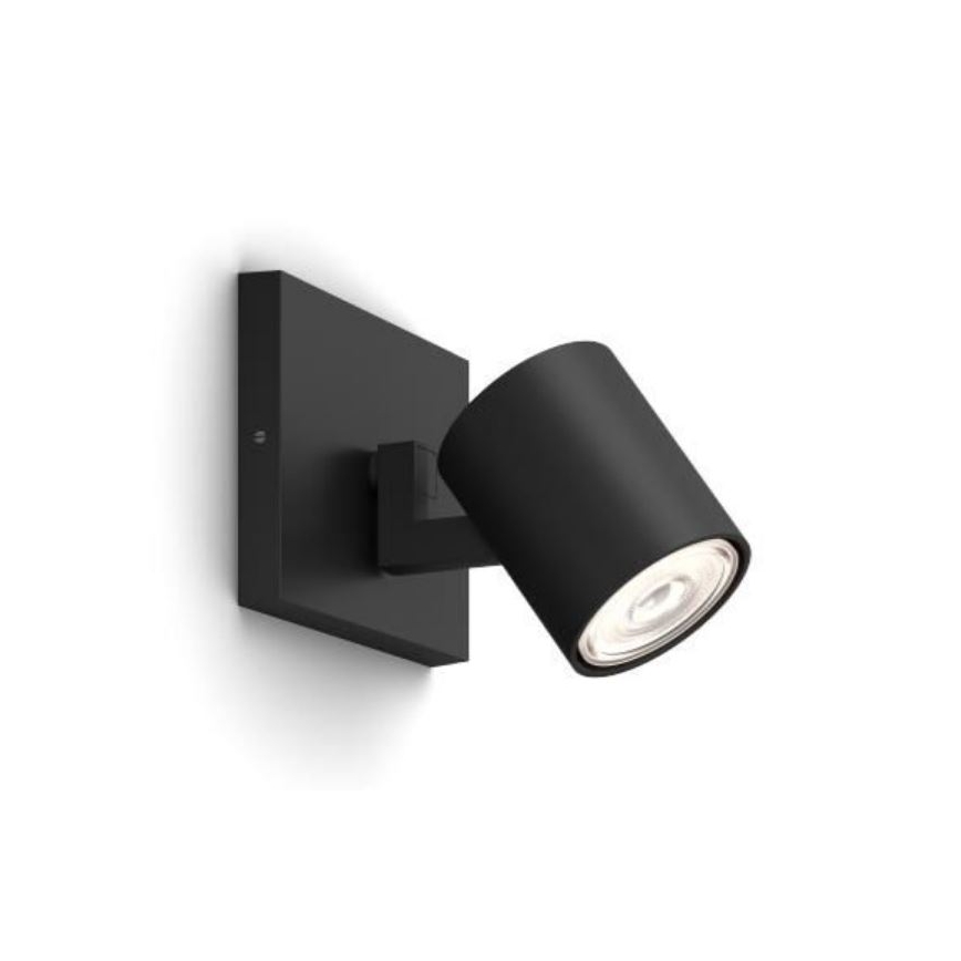 Philips - LED RGBW regulējams virziena gaismeklis RUNNER 1xGU10/6,5W/230V 2700-6500K melns