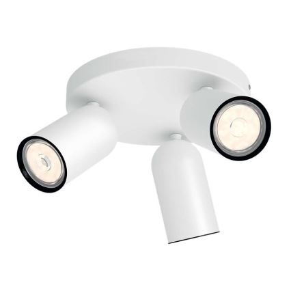 Philips - dimerējams LED RGBW virziena gaismeklis PONGEE 3xGU10/4,8W/230V 3000K balts + tālvadības pults