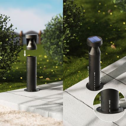 Philips - LED Saules enerģijas lampa AVERY LED/1,8W/3,7V 2600 mAh 2700K IP44