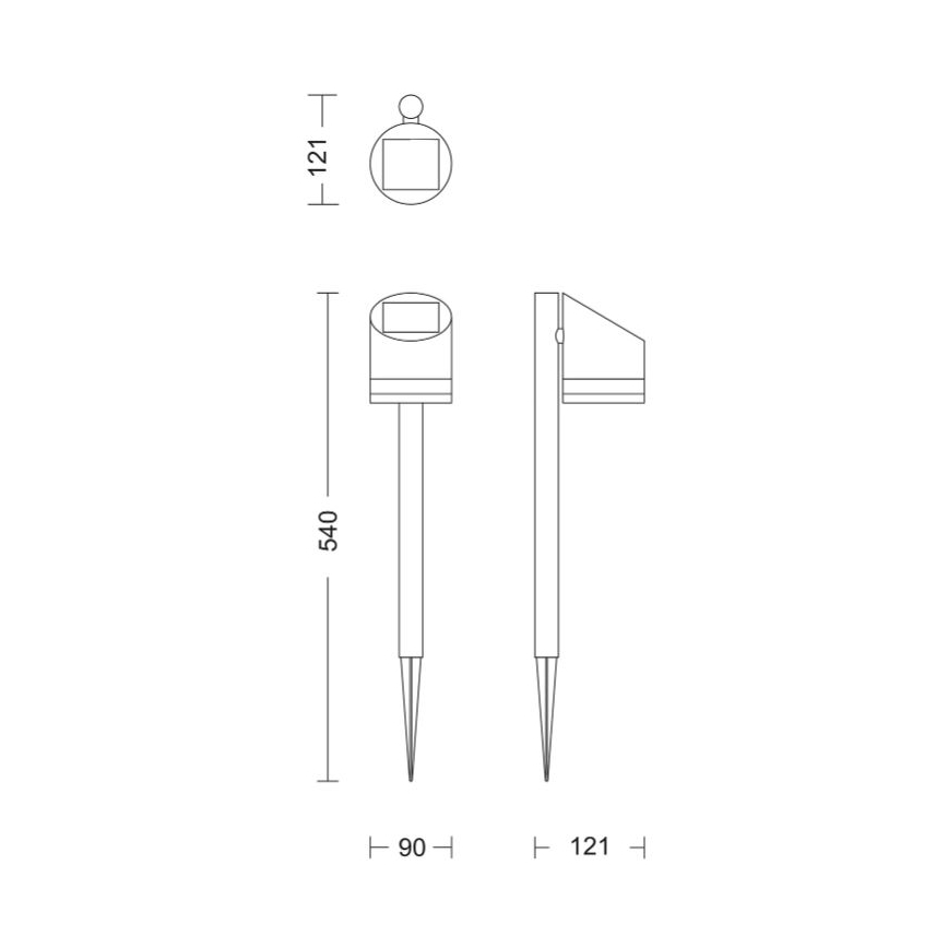 Philips - LED Saules enerģijas lampa FYCE LED/1,5W/3,7V 1200 mAh IP44