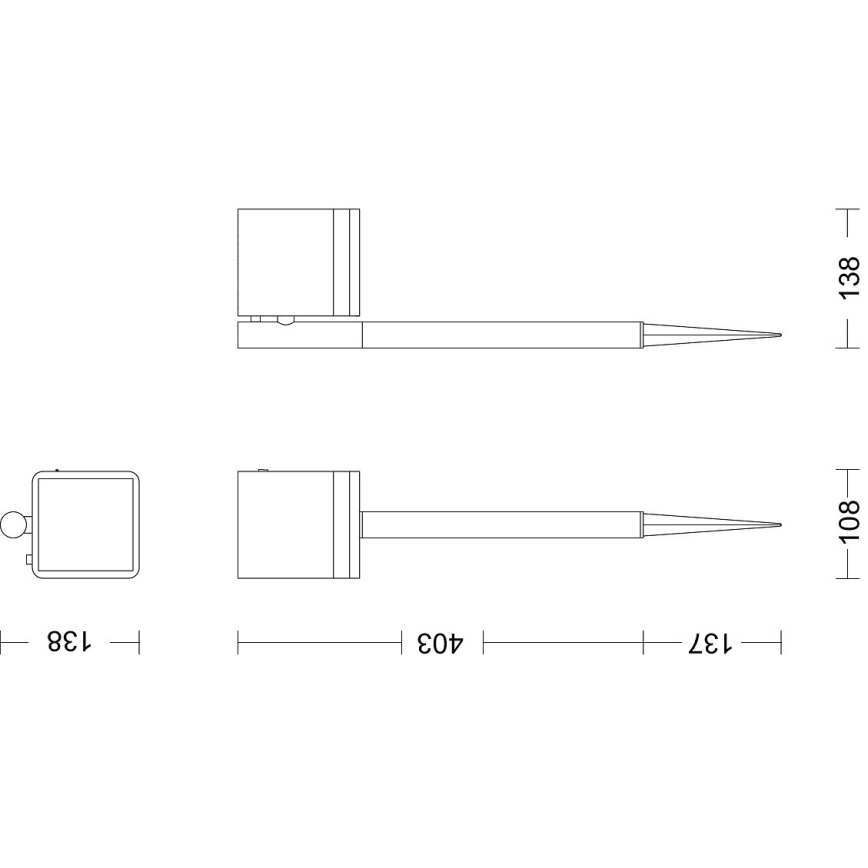 Philips - LED Saules enerģijas lampa VIRONA LED/1,8W/3,7V 2600 mAh 2700K IP44