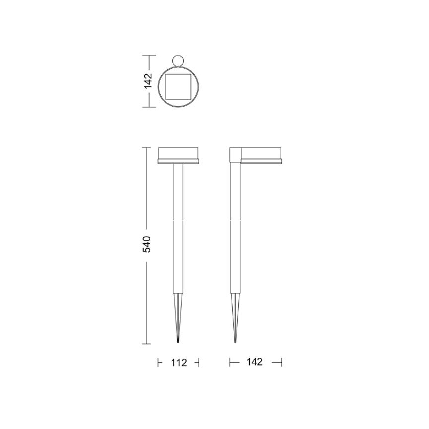 Philips - LED Saules enerģijas lampa VYNCE LED/1,5W/3,7V 1500 mAh IP44