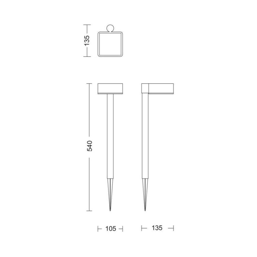 Philips - LED Saules enerģijas lampa VYNCE LED/1,5W/3,7V 1500 mAh IP44