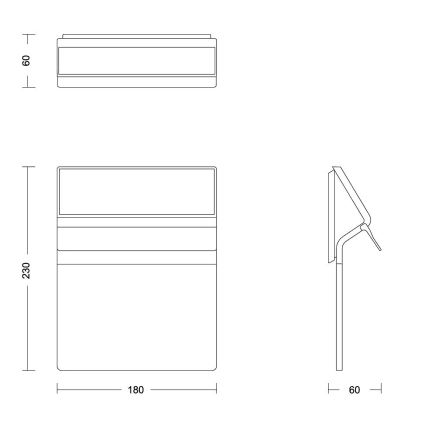 Philips - LED Saules enerģijas mājas numurs ENKARA LED/0,2W/3,7V 1800 mAh IP44