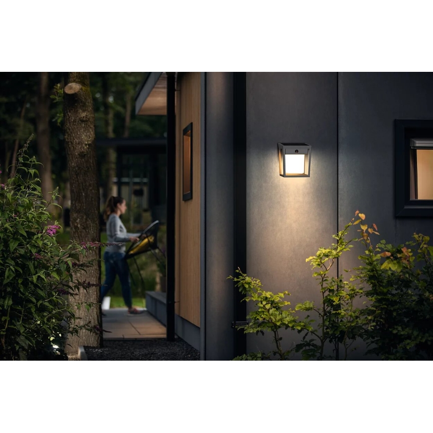 Philips - LED Saules enerģijas sienas lampa ar kustības un krēslas sensoru BLAISE LED/1,5W/3,7V 2600 mAh 3000K IP44