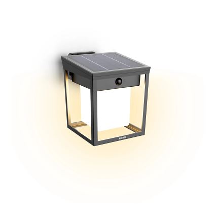 Philips - LED Saules enerģijas sienas lampa ar kustības un krēslas sensoru BLAISE LED/1,5W/3,7V 2600 mAh 3000K IP44