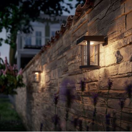 Philips - LED Saules enerģijas sienas lampa ar sensoru CAMILL LED/1,4W/3,7V 2000 mAh IP44