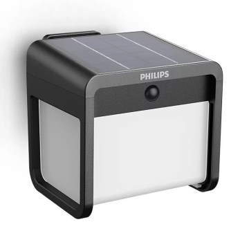 Philips - LED Saules enerģijas sienas lampa ar sensoru EZRA LED/1,8W/3,7V 3000K IP44