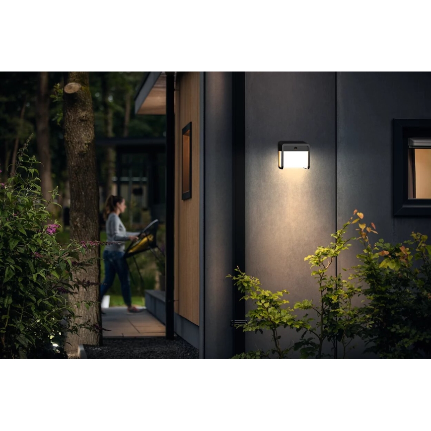 Philips - LED Saules enerģijas sienas lampa ar sensoru EZRA LED/1,8W/3,7V 3000K IP44