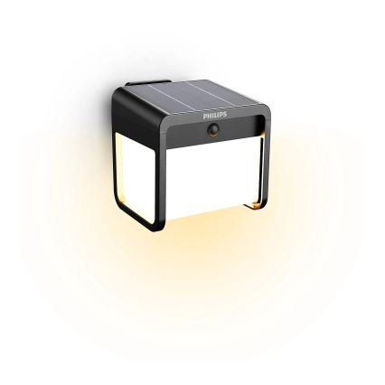 Philips - LED Saules enerģijas sienas lampa ar sensoru EZRA LED/1,8W/3,7V 3000K IP44