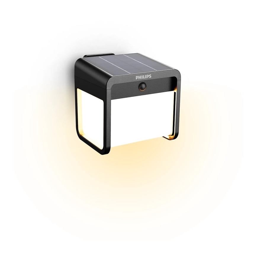 Philips - LED Saules enerģijas sienas lampa ar sensoru EZRA LED/1,8W/3,7V 3000K IP44