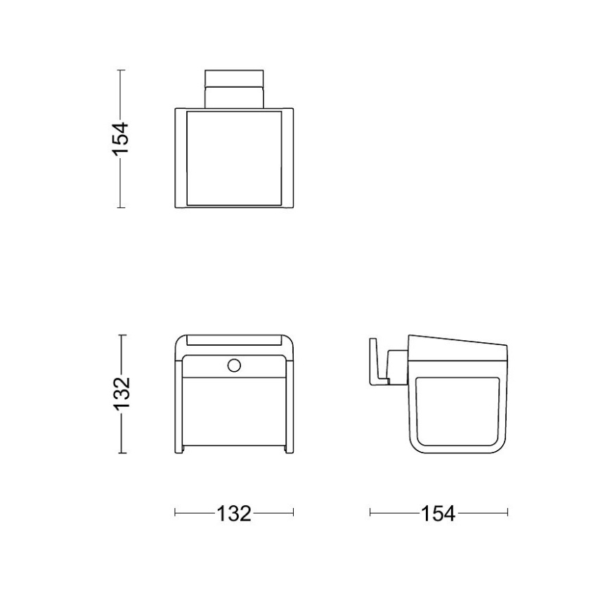 Philips - LED Saules enerģijas sienas lampa ar sensoru EZRA LED/1,8W/3,7V 3000K IP44
