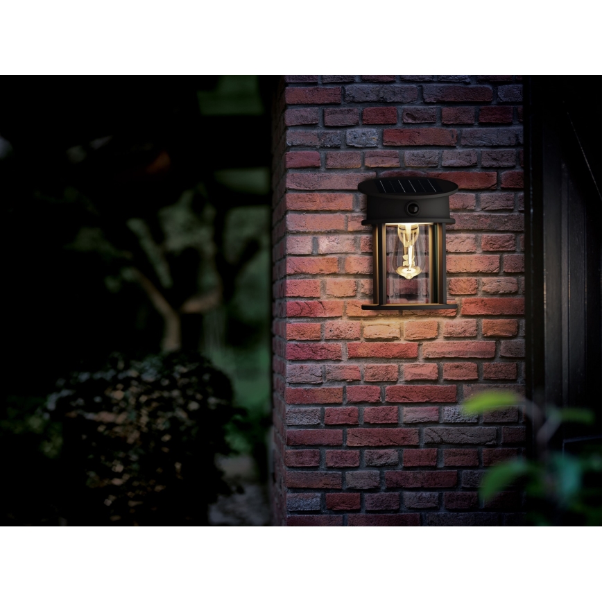 Philips - LED Saules enerģijas sienas lampa ar sensoru GERI LED/3,2W/3,7V 2700K IP44