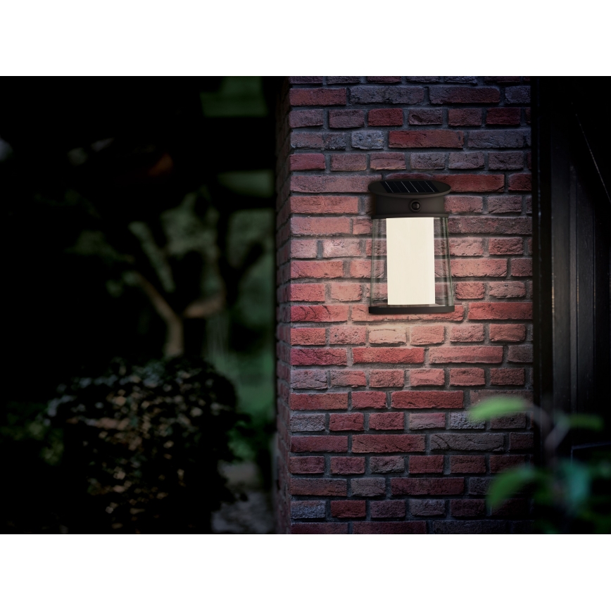 Philips - LED Saules enerģijas sienas lampa ar sensoru JUDA LED/3,2W/3,7V 4000K IP44
