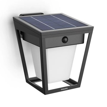 Philips - LED Saules enerģijas sienas lampa ar sensoru NISSA LED/1,8W/3,7V 3000K IP44