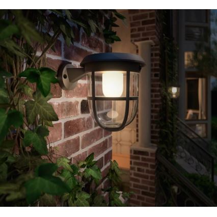 Philips - LED Saules enerģijas sienas lampa ar kustības un krēslas sensoru RADII LED/1,3W/3,7V 2000 mAh 3000K IP44