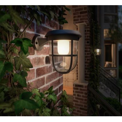 Philips - LED Saules enerģijas sienas lampa ar sensoru RADII LED/1,3W/3,7V 3000K IP44