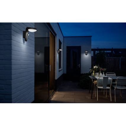 Philips - LED Saules enerģijas sienas lampa ar sensoru TYLA LED/1,2W/4V 3000K IP44