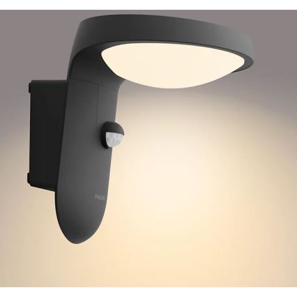 Philips - LED Saules enerģijas sienas lampa ar sensoru TYLA LED/1,2W/4V 3000K IP44