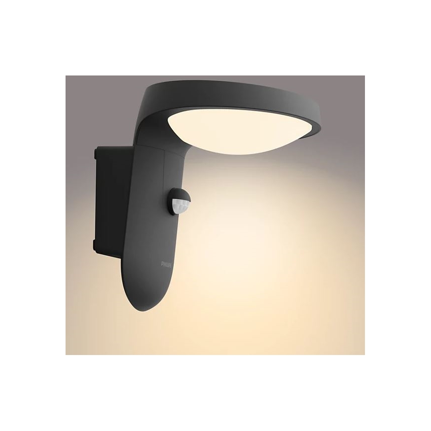 Philips - LED Saules enerģijas sienas lampa ar kustības un krēslas sensoru LED/1,2W/4V 1800 mAh 3000K IP44