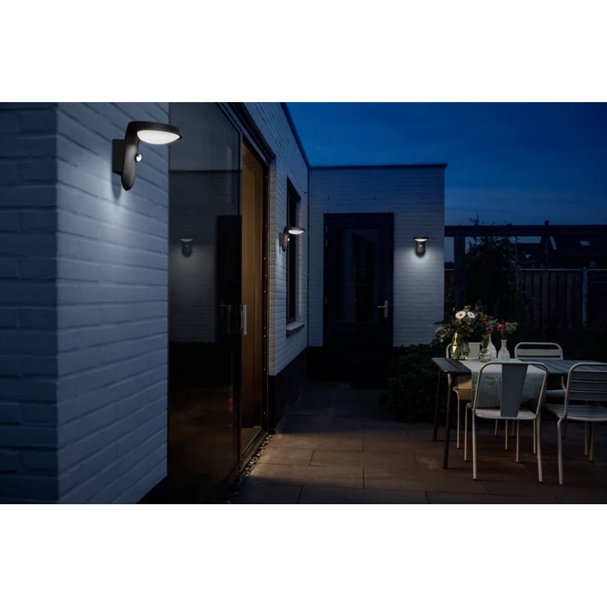 Philips - LED Saules enerģijas sienas lampa ar sensoru LED/1,2W/4V 1800 mAh 4000K IP44