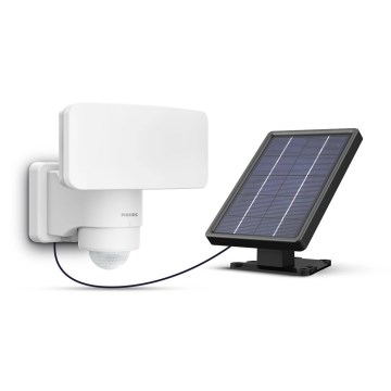 Philips - LED Saules enerģijas sienas lampa ar sensoru TYLUS LED/6W/3,7V 3000K IP44
