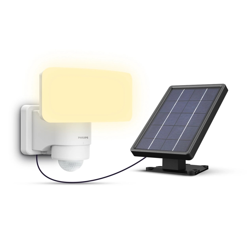 Philips - LED Saules enerģijas sienas lampa ar sensoru TYLUS LED/6W/3,7V 3000K IP44