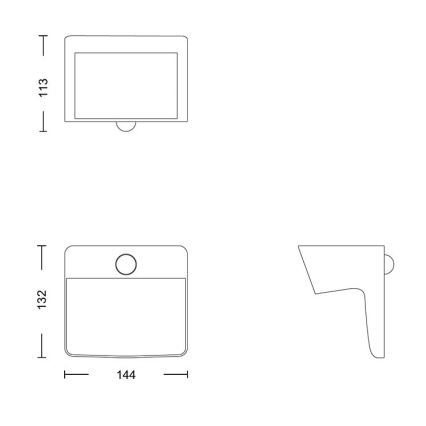 Philips - LED Saules enerģijas sienas lampa ar sensoru YARIXA LED/2,2W/3,7V 600 mAh IP44