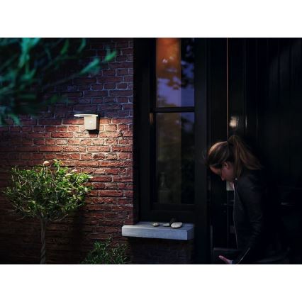 Philips - LED Saules enerģijas sienas lampa ar kustības un krēslas sensoru ZONAL LED/1,3W/3,7V 2500 mAh IP44