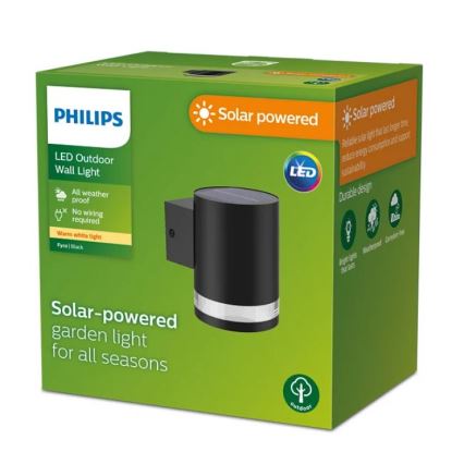 Philips - LED Saules enerģijas sienas lampa FYCE LED/1,5W/3,7V 1200 mAh IP44