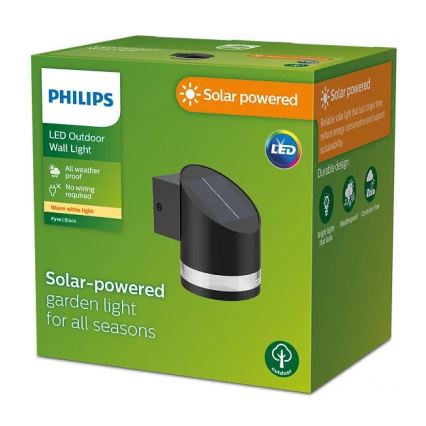 Philips - LED Saules enerģijas sienas lampa FYCE LED/1,5W/3,7V 1200 mAh IP44