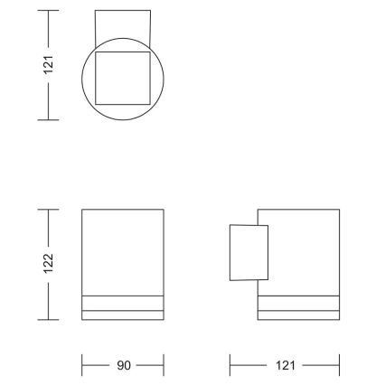 Philips - LED Saules enerģijas sienas lampa FYCE LED/1,5W/3,7V IP44