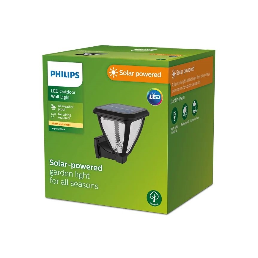 Philips - LED Saules enerģijas sienas lampa VAPORA LED/1,5W/3,7V 1500 mAh IP44
