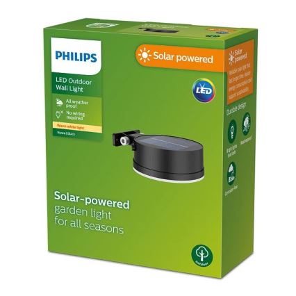 Philips - LED Saules enerģijas sienas lampa VYNCE LED/1,5W/3,7V 1500 mAh IP44