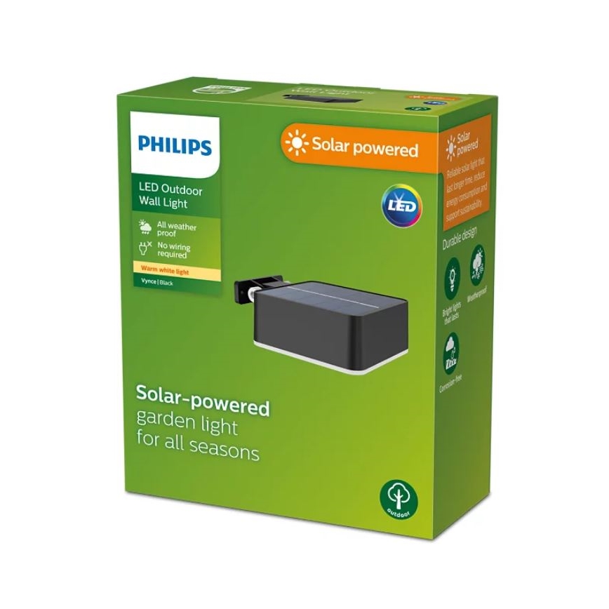 Philips - LED Saules enerģijas sienas lampa VYNCE LED/1,5W/3,7V IP44