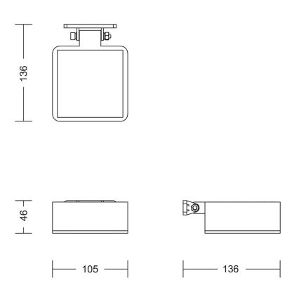 Philips - LED Saules enerģijas sienas lampa VYNCE LED/1,5W/3,7V IP44