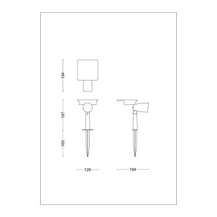 Philips - LED Saules enerģijas Starmetis ASHLYN LED/1,4W/3,7V 2700K IP44