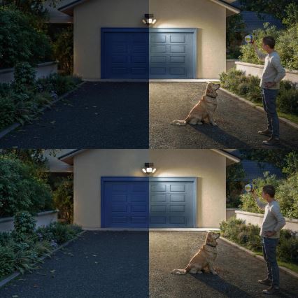 Philips - LED saules sienas gaismeklis ar sensoru ZYREN LED/24,5W/3,7V 2600 mAh 3000K IP65