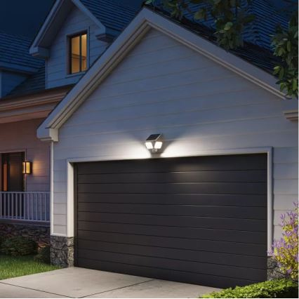 Philips - LED saules sienas gaismeklis ar sensoru ZYREN LED/24,5W/3,7V 2600 mAh 5000K IP65 balts