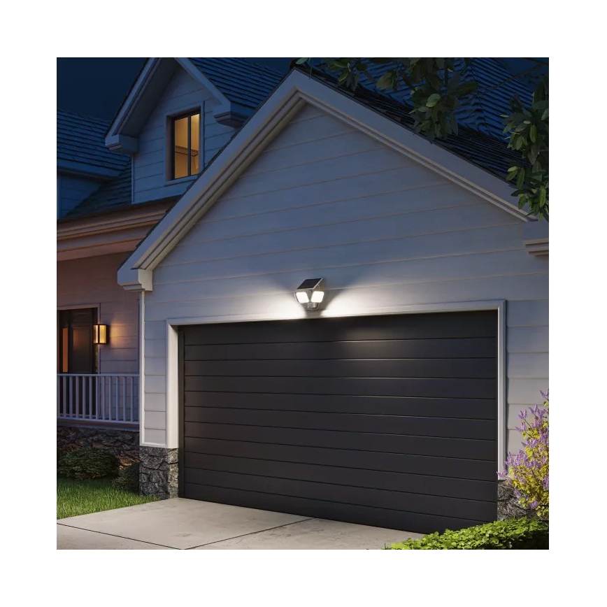 Philips - LED saules sienas gaismeklis ar sensoru ZYREN LED/24,5W/3,7V 2600 mAh 5000K IP65 balts