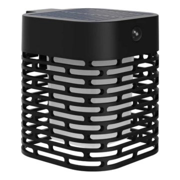 Philips - LED saules sienas gaismeklis HARA ar sensoru LED/3,8W/3,7V 800 mAh 2700K IP44 melns