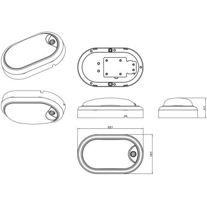 Philips - LED Sienas lampa ar sensoru PROJECTLINE LED/15W/230V IP54