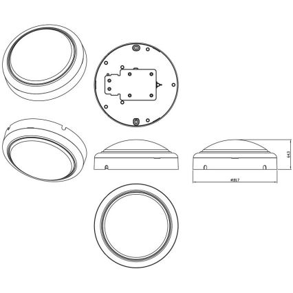 Philips - LED Sienas lampa PROJECTLINE LED/15W/230V IP65