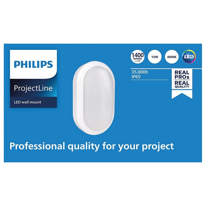 Philips - LED Sienas lampa PROJECTLINE LED/15W/230V IP65